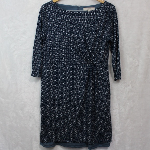 LOFT Dresses & Skirts - LOFT Women's Dress 3/4 Sleeve Stretch Size Large